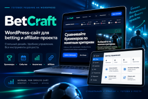 BetCraft  WordPress-платформа для betting и affiliate