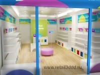 Визуализация магазина детской обуви «Весело шагать»