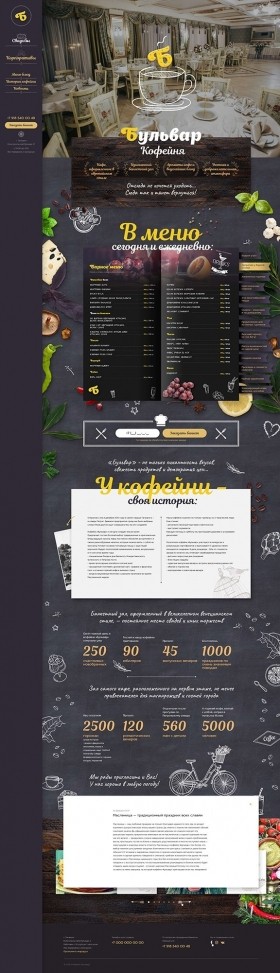 Создание сайта для ресторана 