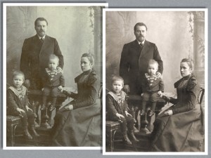 Восстановление старой фотографии (до и после)